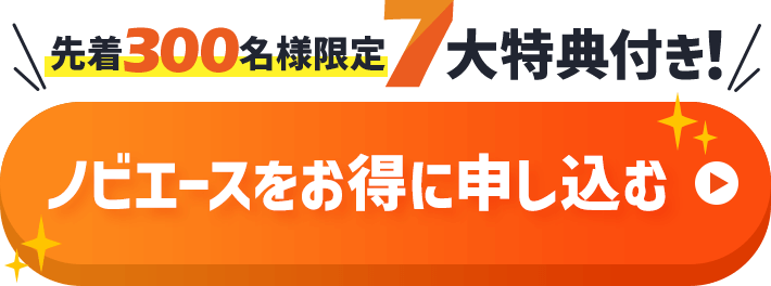 先着300名様限定7大特典付き！ノビエースをお得に申し込む